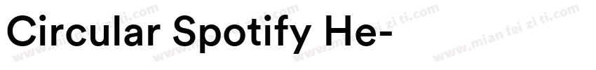 Circular Spotify He字体转换